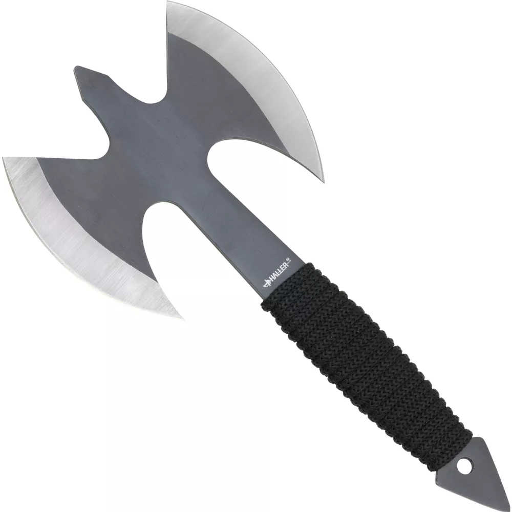 Hacha funcional doble hoja con funda (25,5 cm.)