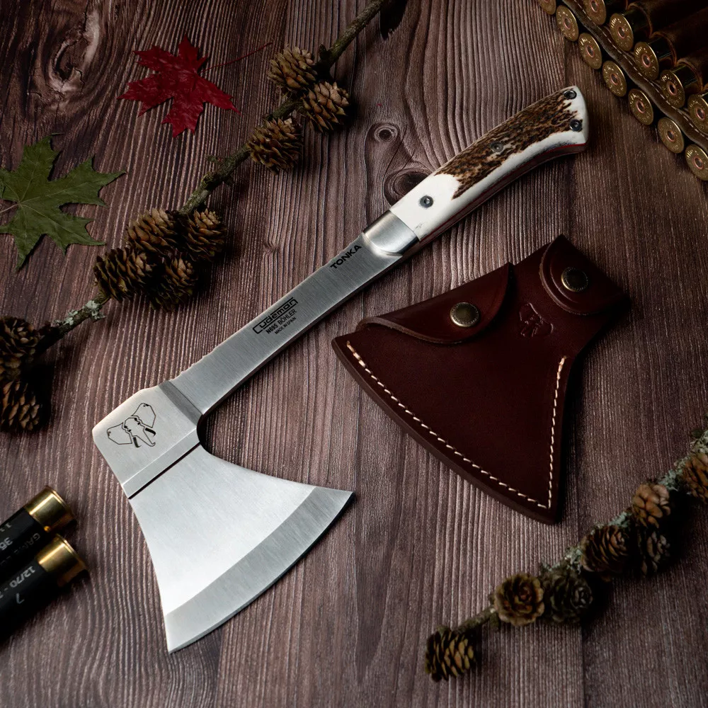 Hacha de caza mango asta Ciervo