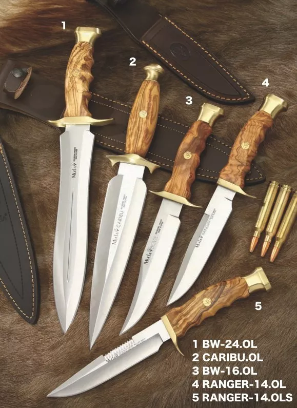 Cuchillos Ranger, Bowie, Caribu