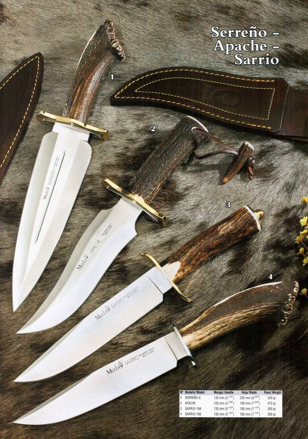 Cuchillos Serreño-Apache-Sarrio