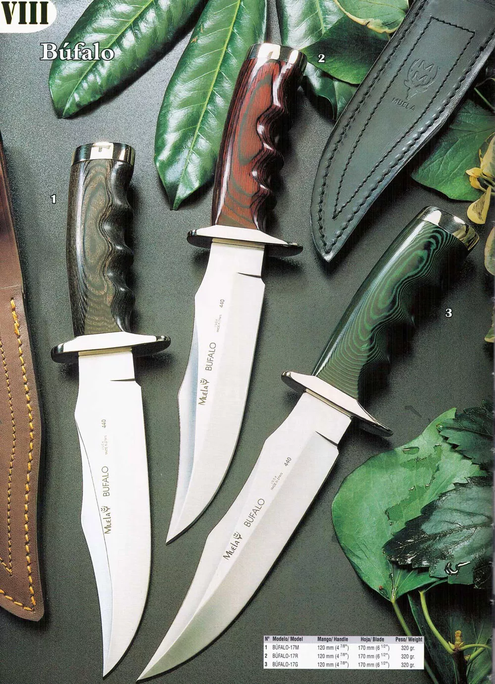 Cuchillo Búfalo con puño de madera