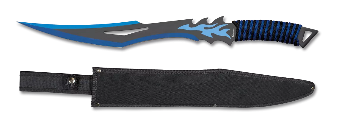 Machete Cortacañas encordado azul-negro (51 cm.)