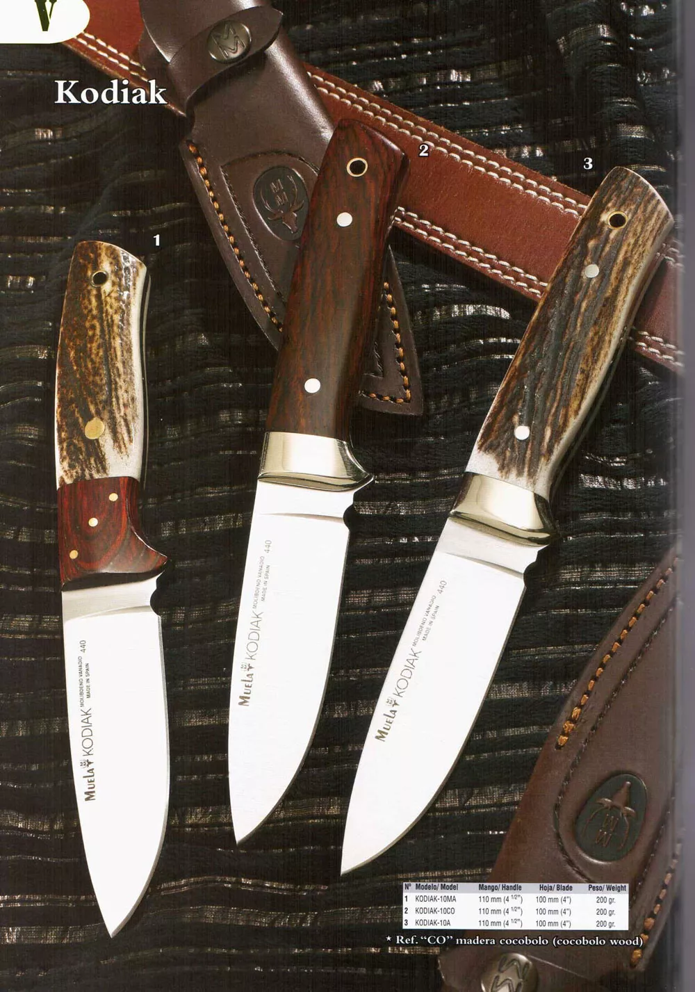 Cuchillo enterizo Kodiak
