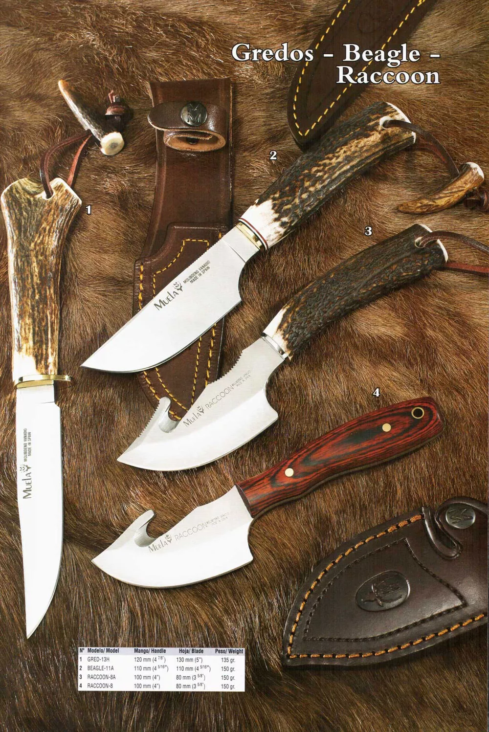 Cuchillos Gredos-Beagle-Reccoon