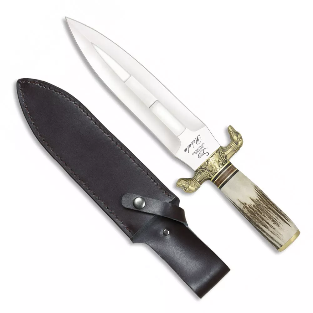 Cuchillo de remate de Caza Rehala, asta de ciervo