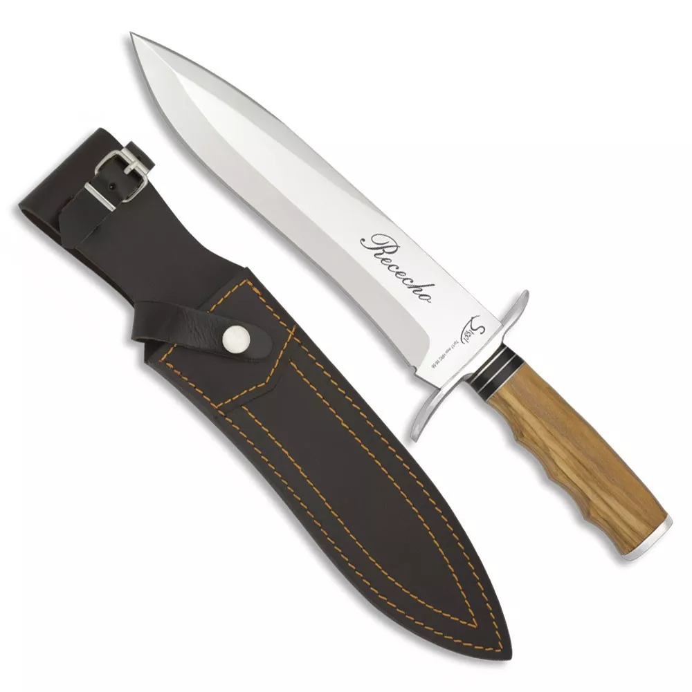 Cuchillo de remate Caza Rececho, mango olivo