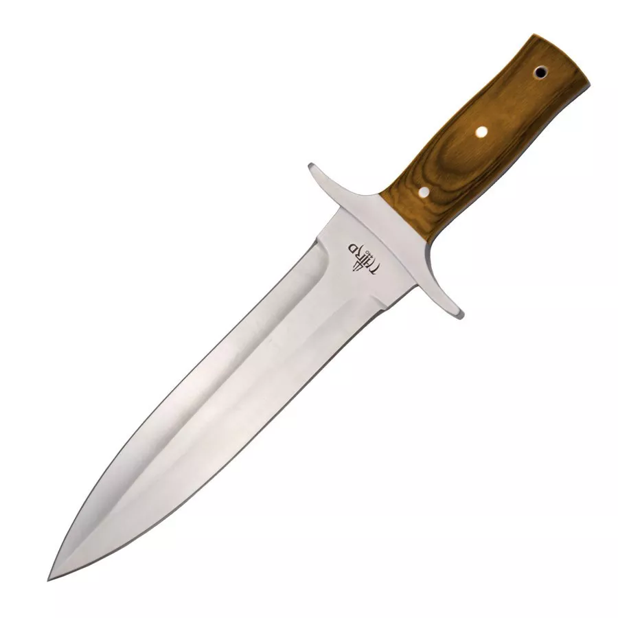Cuchillo de remate caza Third, funda piel