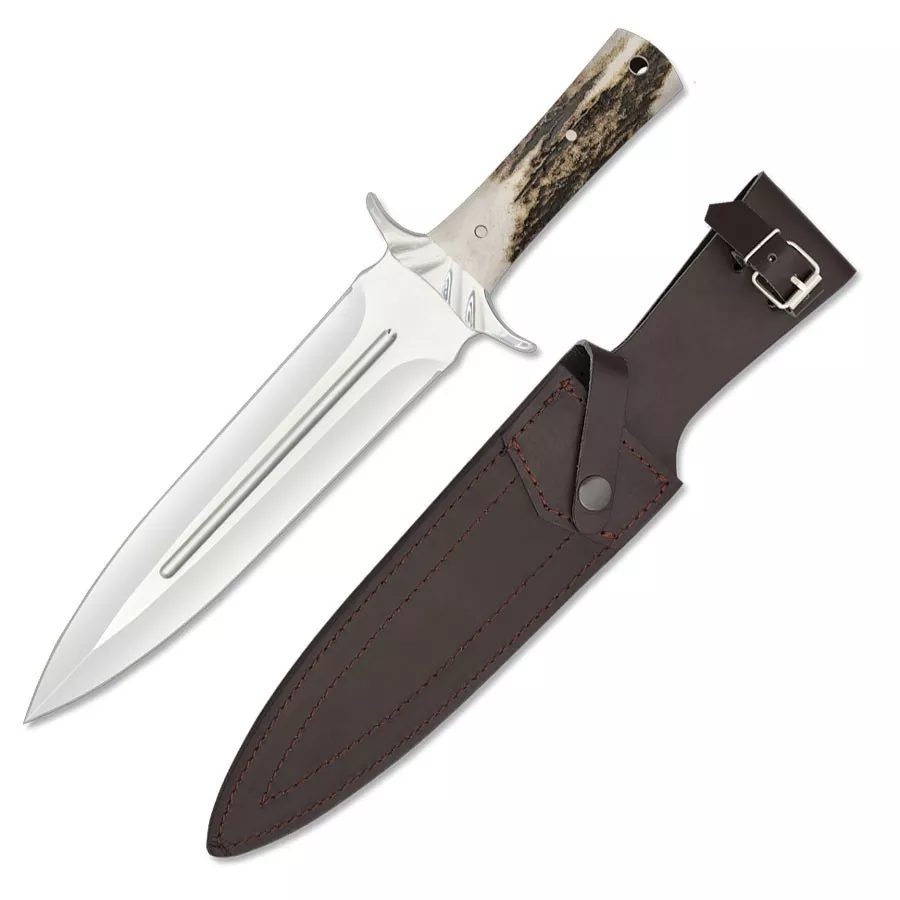 Cuchillo de caza Rematador, Mango de Ciervo