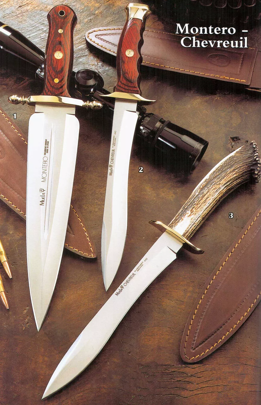 Cuchillos remate de caza, Montero-chevreuil