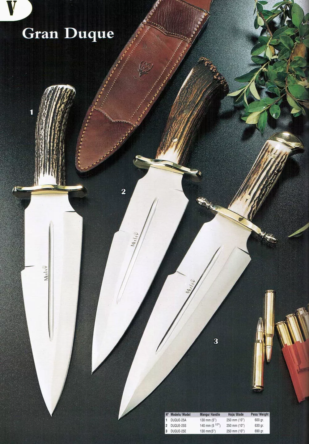 Cuchillos caza de remate, Gran Duque con mago de asta de ciervo