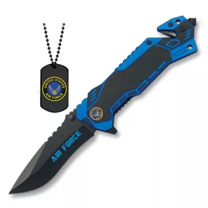Navaja de rescate Air Force con identificación