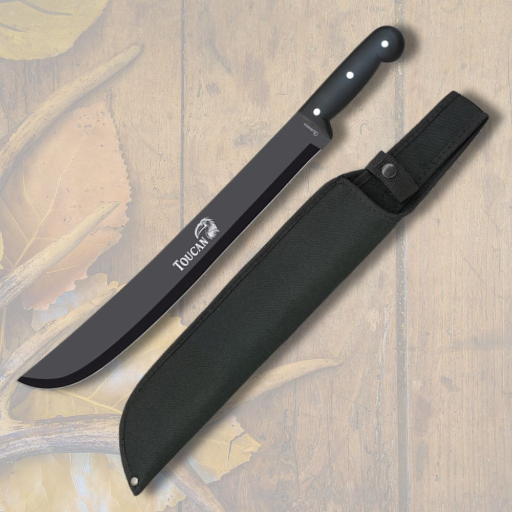 Machete cortacañas Albainox modelo Toucan, hoja negra