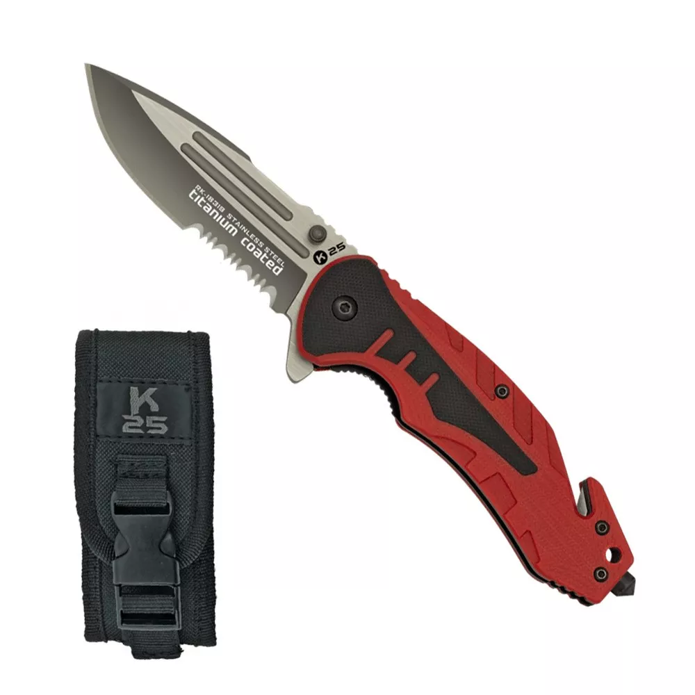 Navaja de rescate K25 - roja