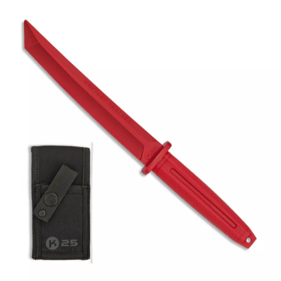 Cuchillo de entrenamiento K25 rojo