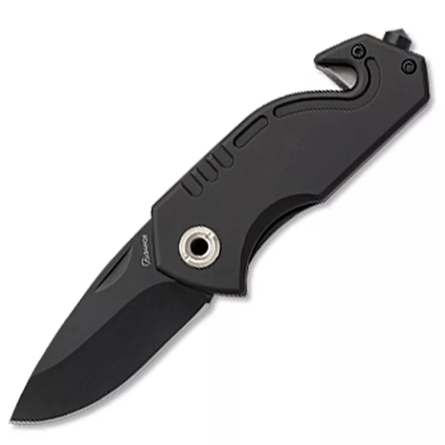 Navaja de rescate negra marca Albainox (14,9 cm.)