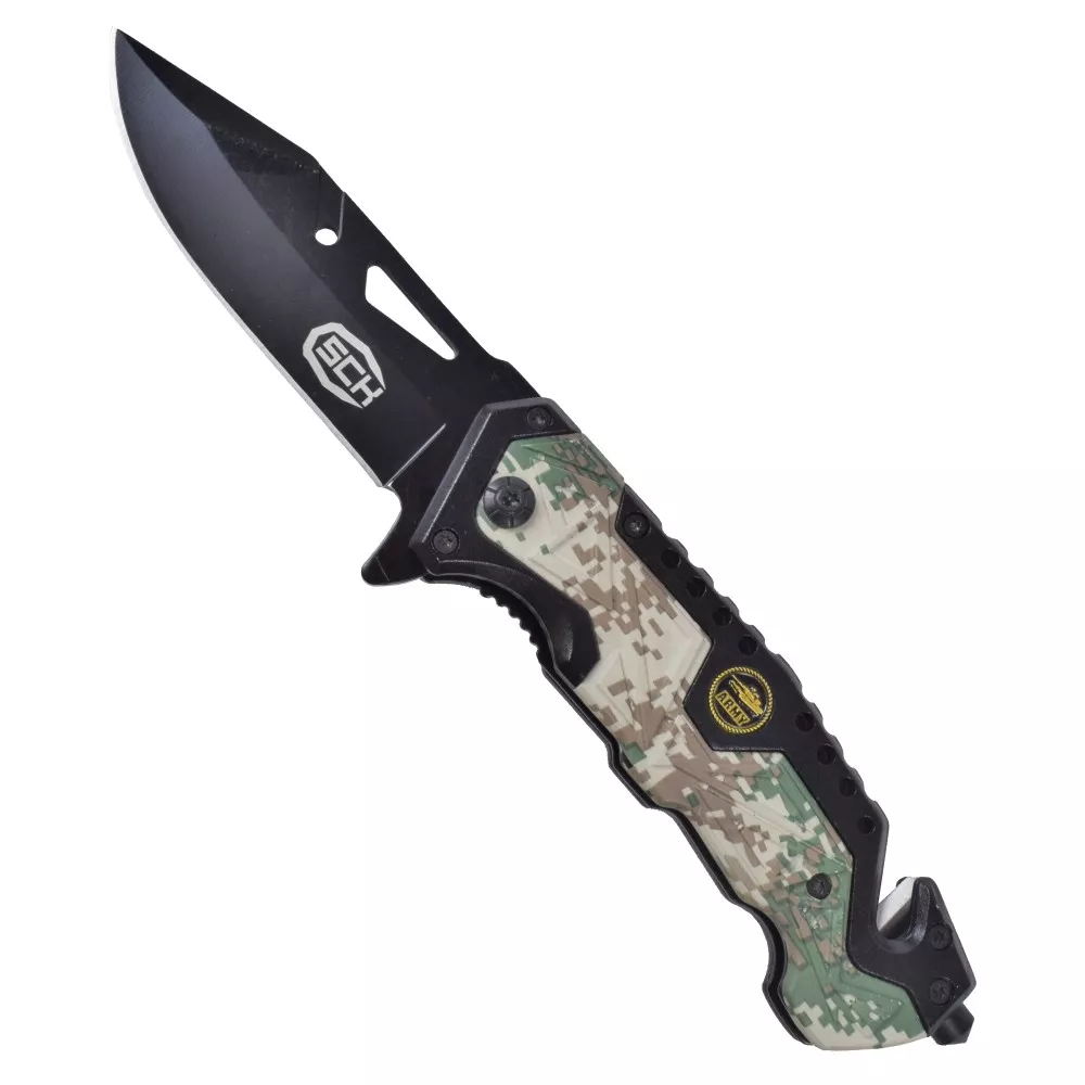 Navaja de rescate SCK Urban Camo Army (Largo 20,3 cm.)