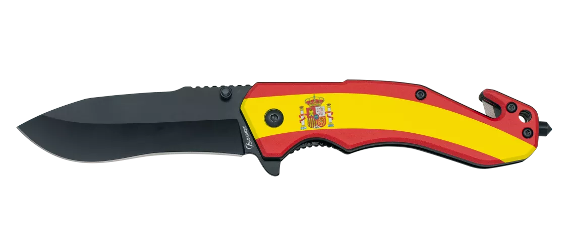 Navaja rescate Albainox diseño 3D Bandera España (20 cm.)