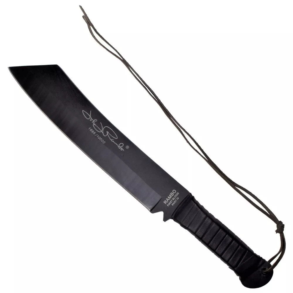 Cuchillo de Caza y Supervivencia Rambo IV: Resistencia y Precisión en la Naturaleza
