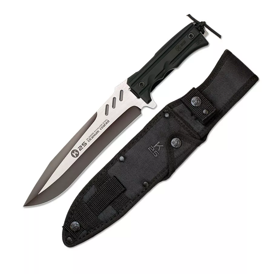 Cuchillo táctico SFL hoja mixta marca K25 (36,6 cm.)