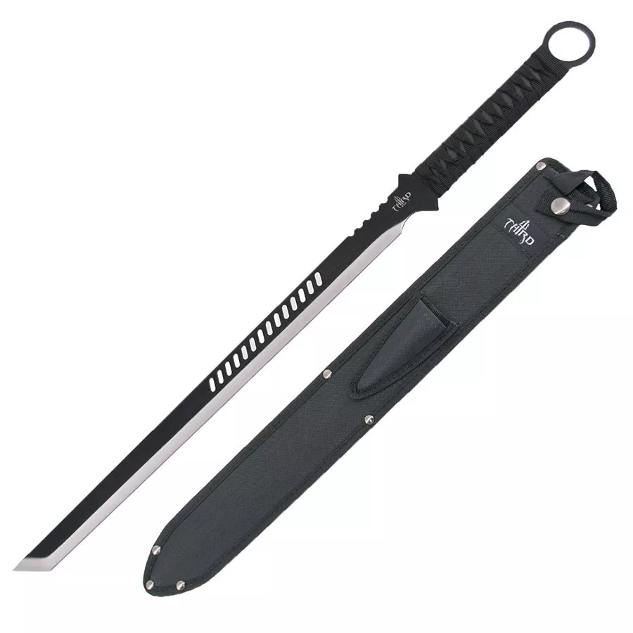 Machete táctico Third H0068, hoja negra