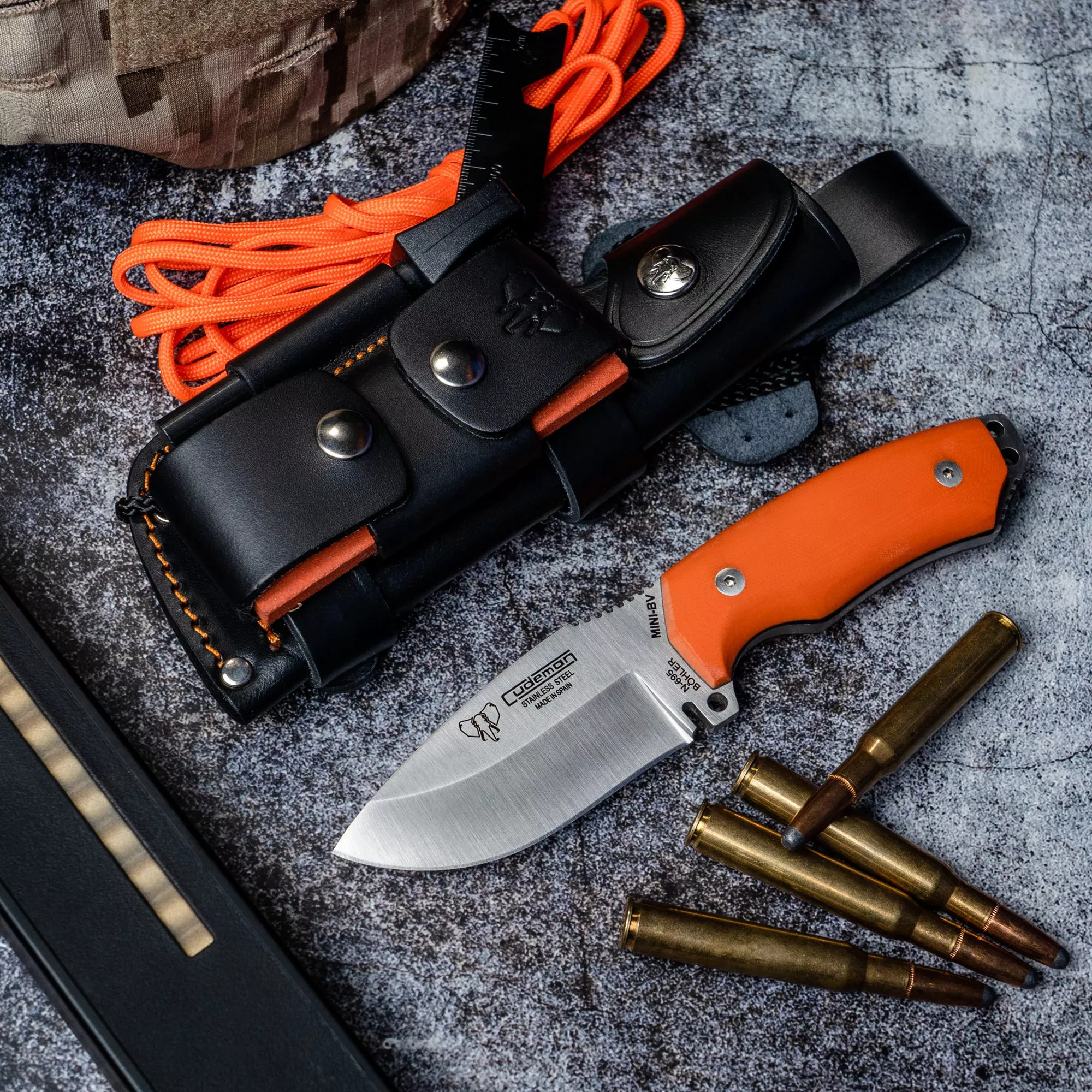 Cuchillo Táctico Mini Boina Verde (115-JC)