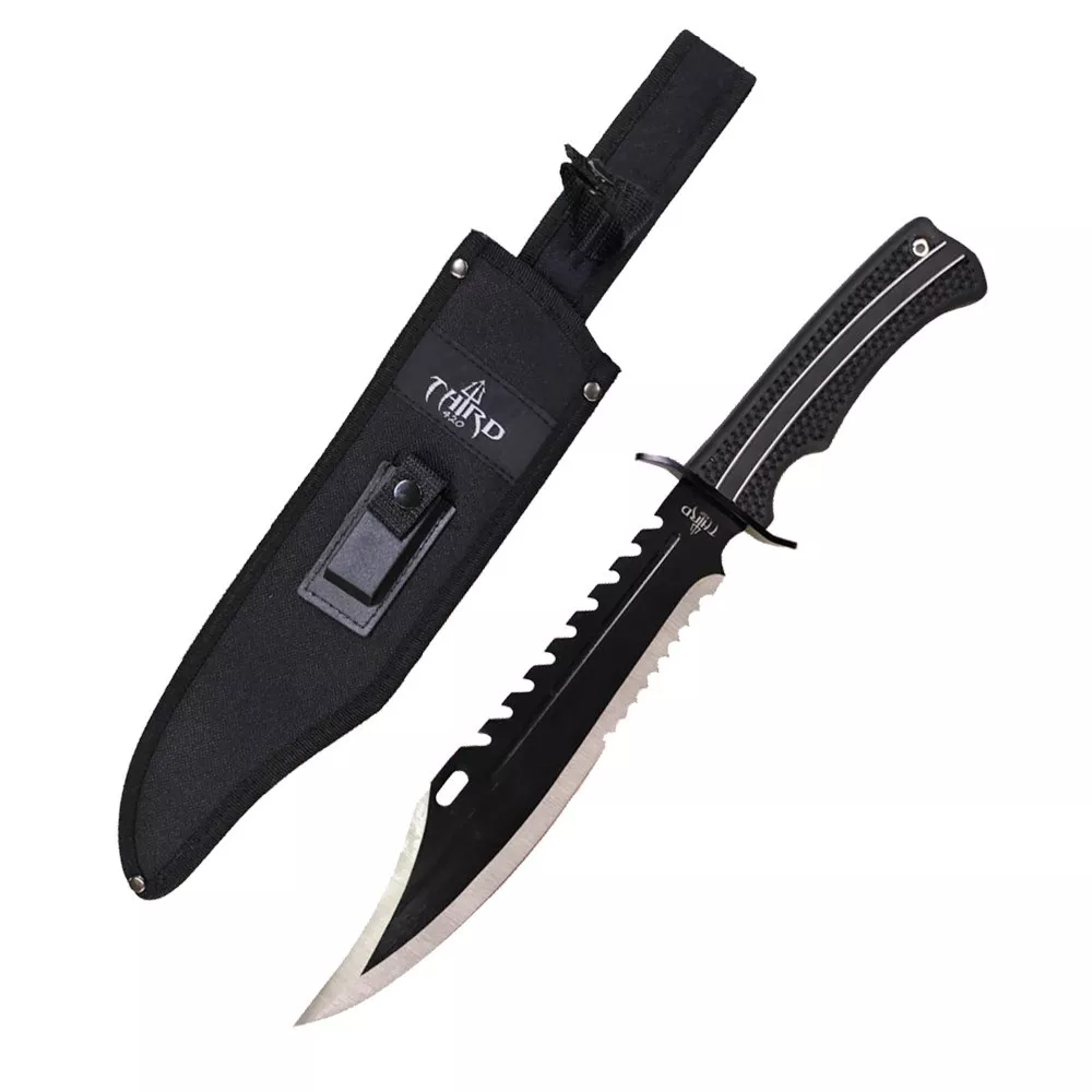 Cuchillo Táctico Bushcraft Third, hoja en acero (43,5 cm.)