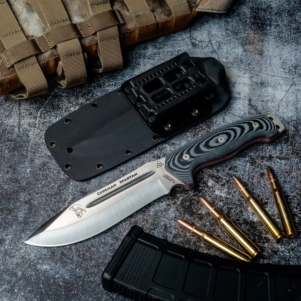 Cuchillo supervivencia Spartan negro Kydex