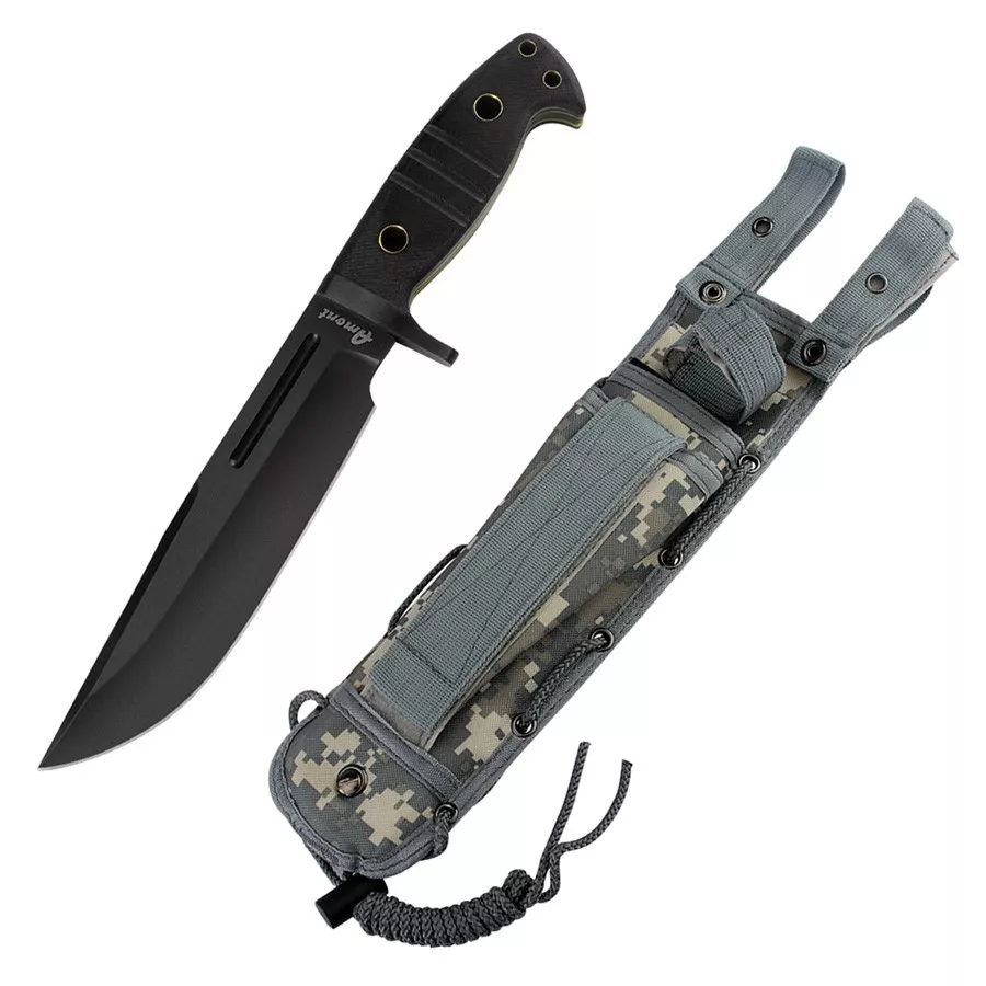 Cuchillo táctico Third hoja negra, (35 cm.)