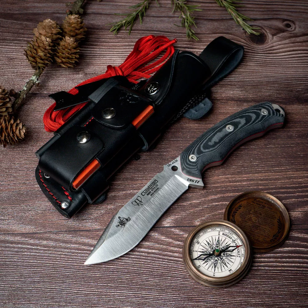 Cuchillo Bushcraft Cudeman negro JJSK1