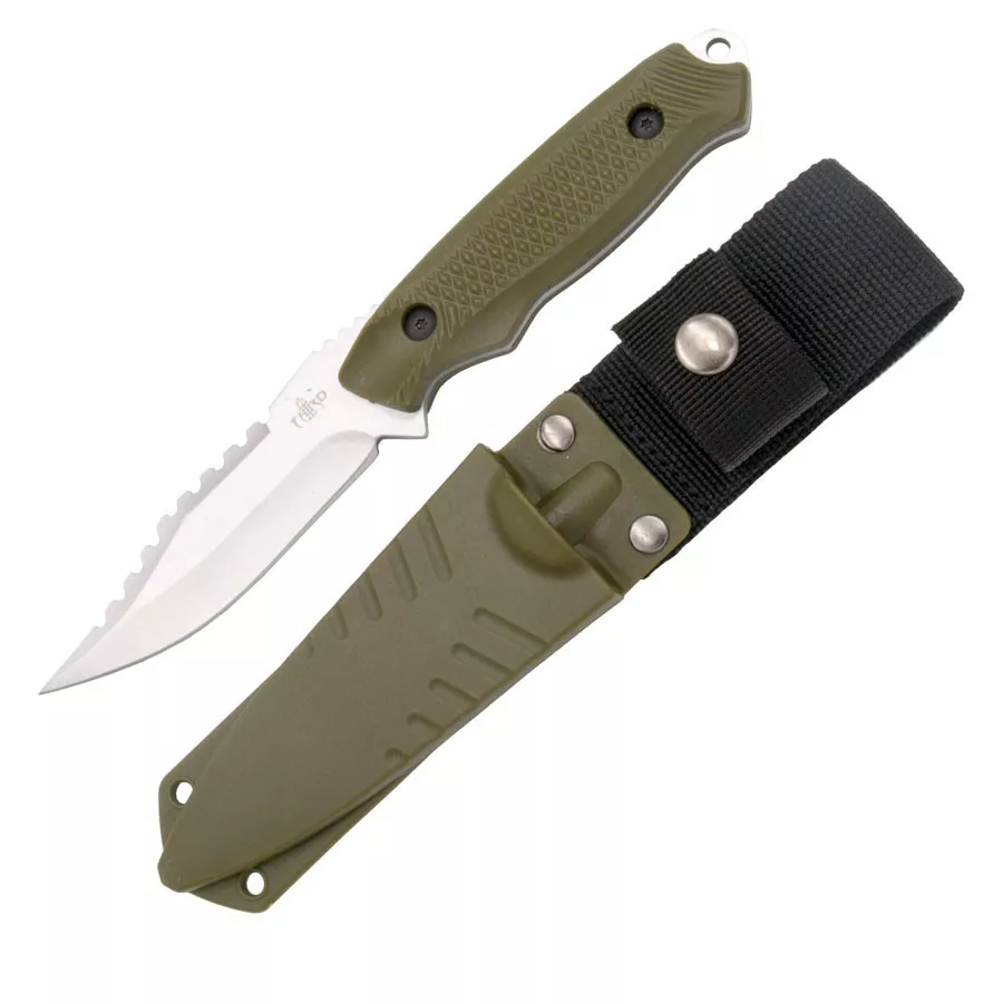 Cuchillo táctico mango y funda ABS