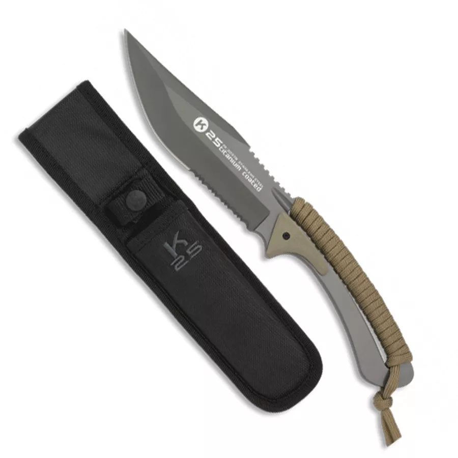 Cuchillo K25 encordado coyote