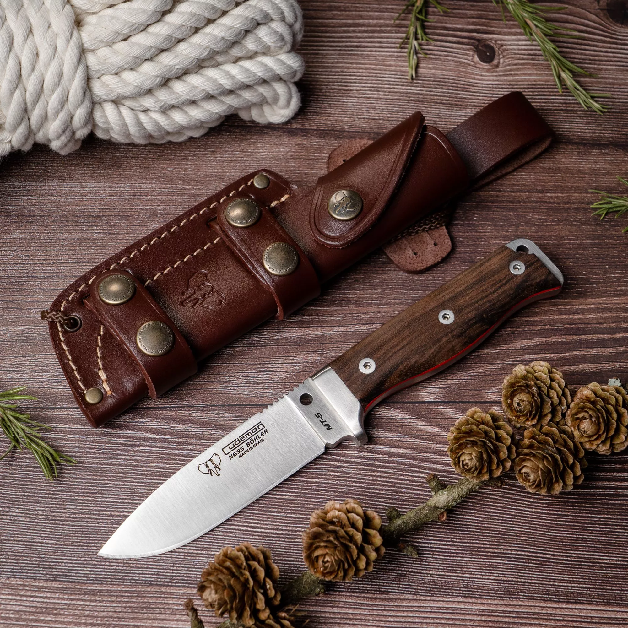 Cuchillo Cudeman MT-5 mango nogal