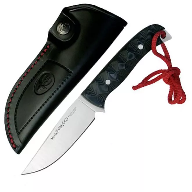 Cuchillo caza Husky, micarta negra 3D