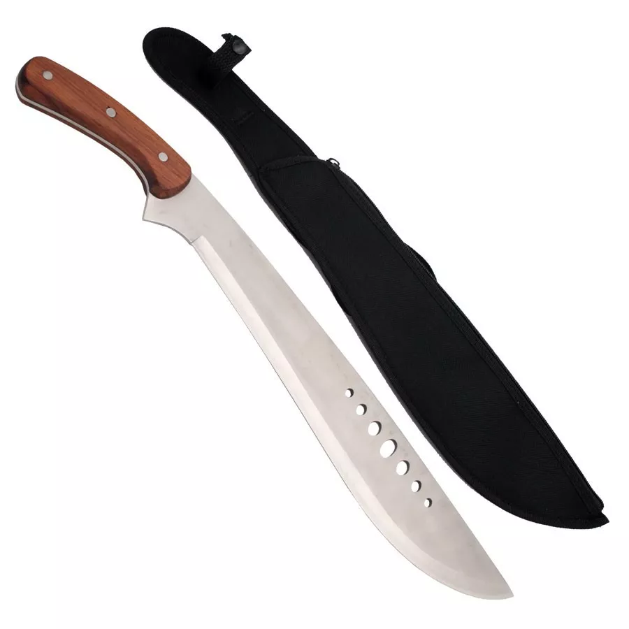 Machete corta-cañas mango madera