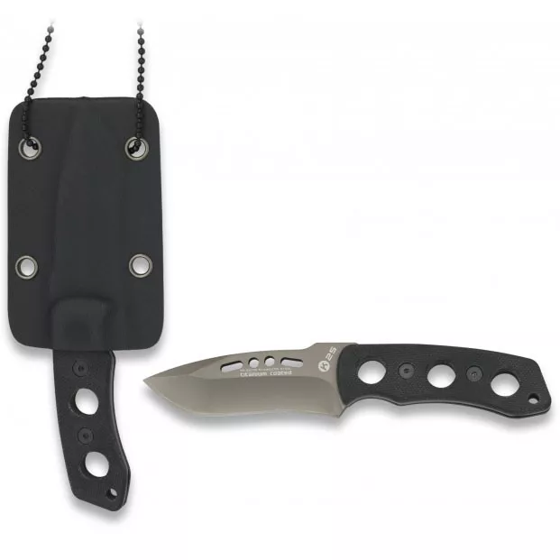 Cuchillo táctico titanio funda Kydex