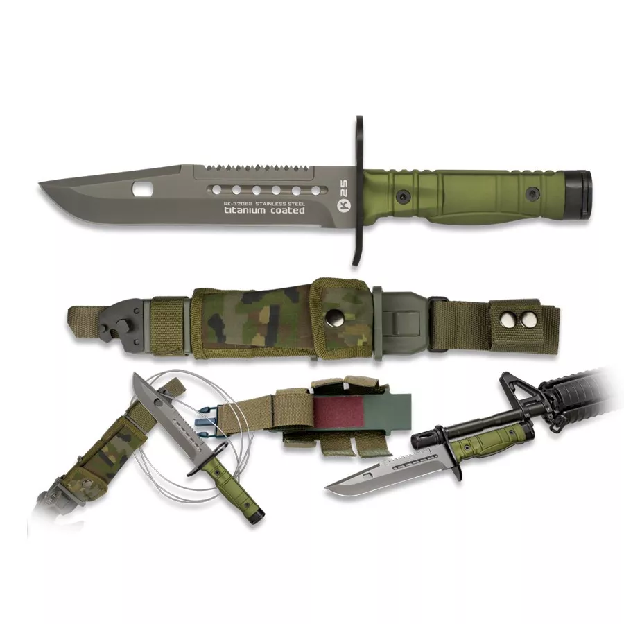 Cuchillo táctico Bayoneta verde