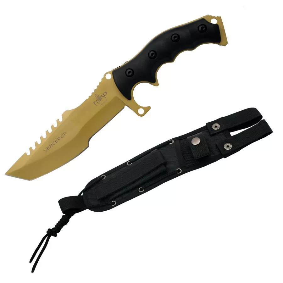 Cuchillo táctico Vencedor con hoja revestida