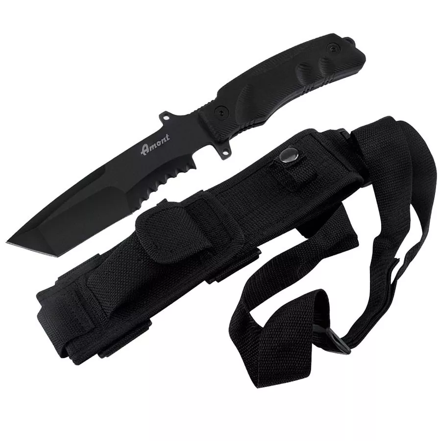 Cuchillo táctico negro Third (25,5 cm.)