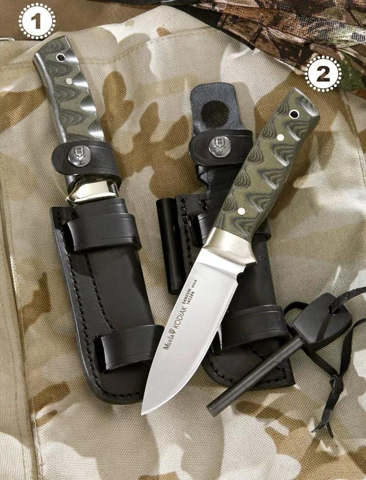 Cuchillos Kodiak en acero sandvik sueco