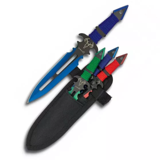 Set de 3 lanzadores de colores (17 cm.)