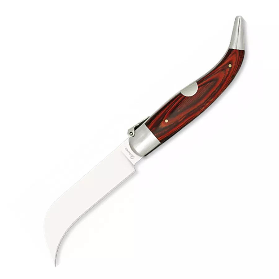 Navaja tranchete mango stamina roja, hoja 6,50 cm.