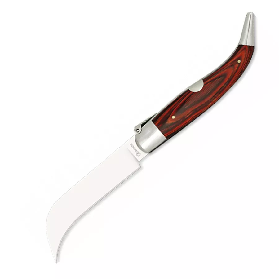 Navaja tranchete mango stamina roja, hoja 9,50 cm.