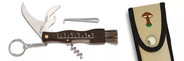 Navaja llavero para setas, hoja 6,5 cms.