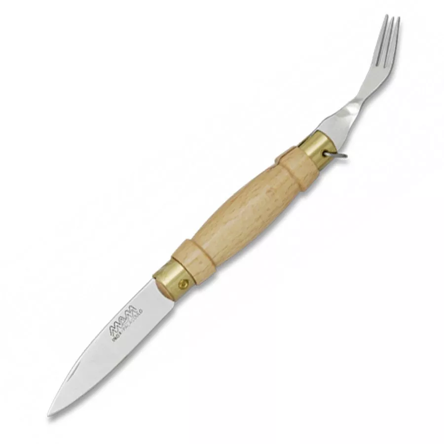 Navaja con tenedor en el mango, hoja 7 cms.