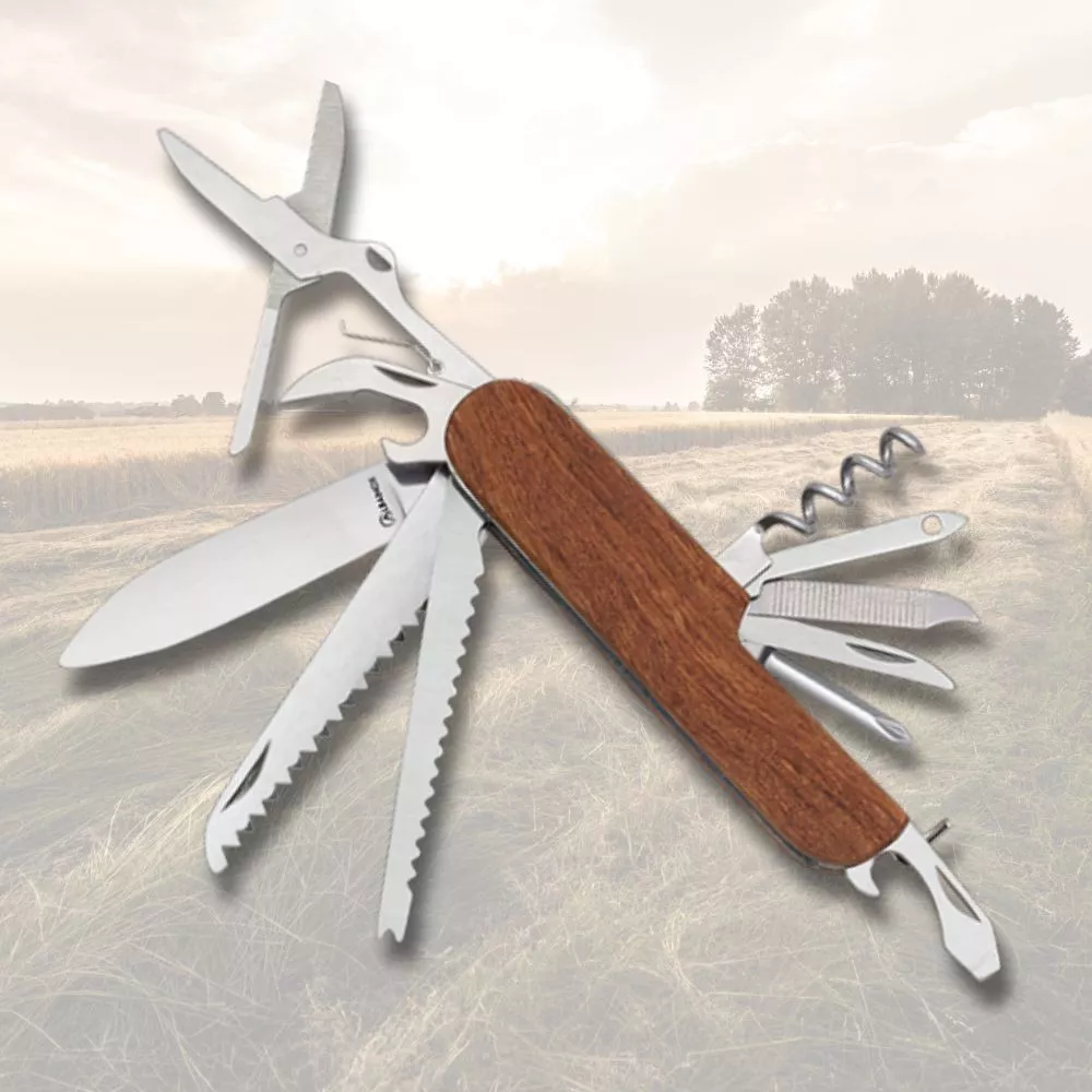 Navaja Albainox multiusos mango madera (15,5 cm.)