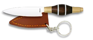 Cuchillo Canario llavero, mango madera ebano