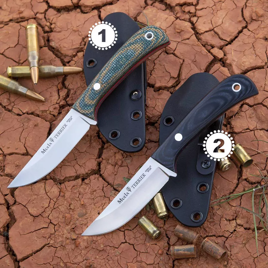 Cuchillo táctico Terrier de Muela con funda Kydex