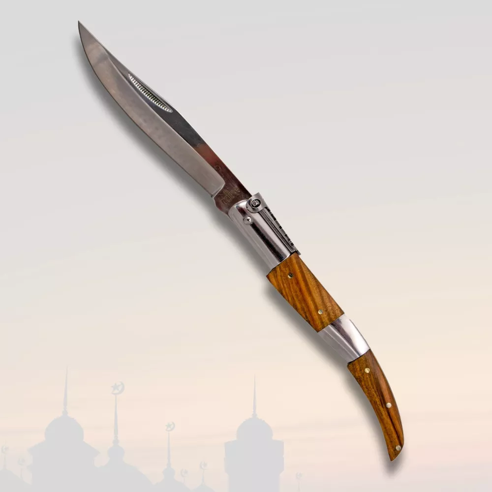 Navaja arabe de carraca serie Ámbar (24 cm.)