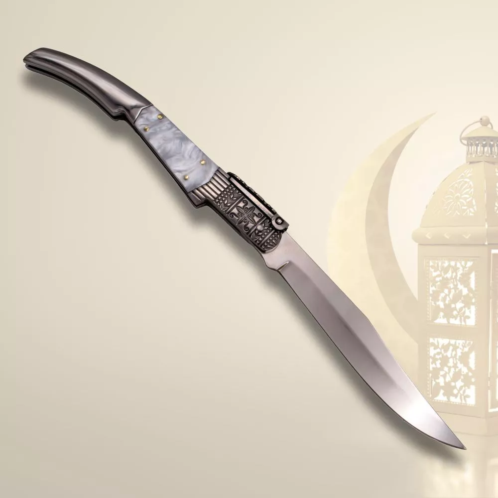 Navaja Carraca serie Perla con grabados