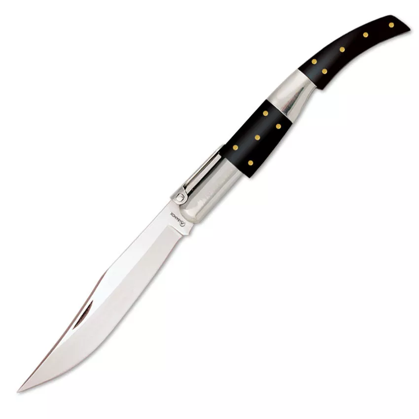 Navaja árabe carraca modelo 00 stamina negra, hoja 7 cms.